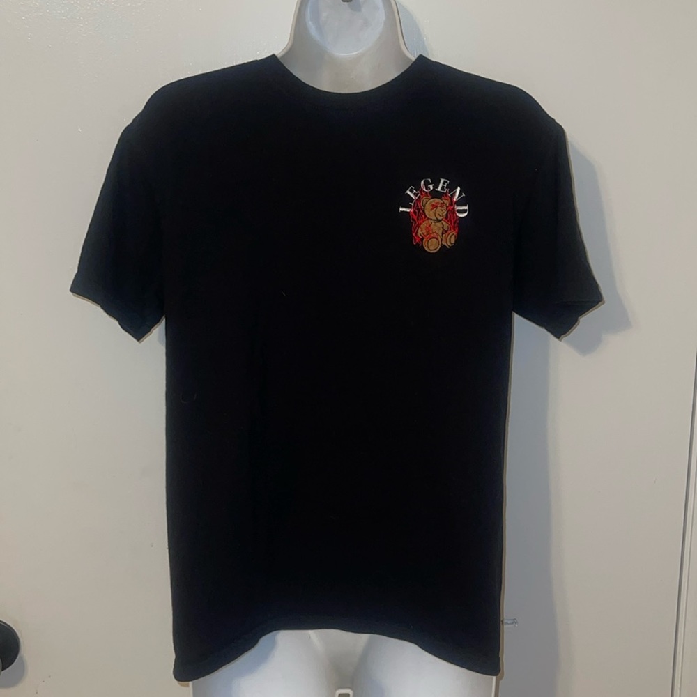 Legend Teddy flames tee black size S